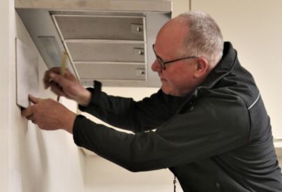 Met mijn Steel Blues in de keuken.