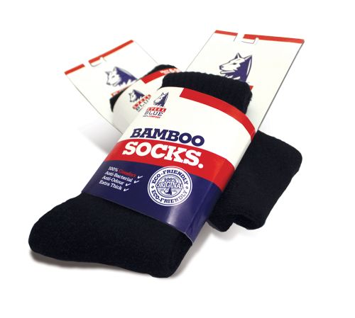 black bamboo socks steel blue no size