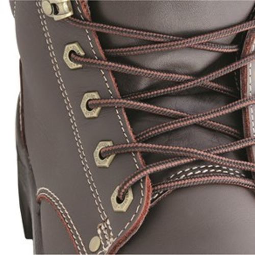 steel blue nylon laces brown