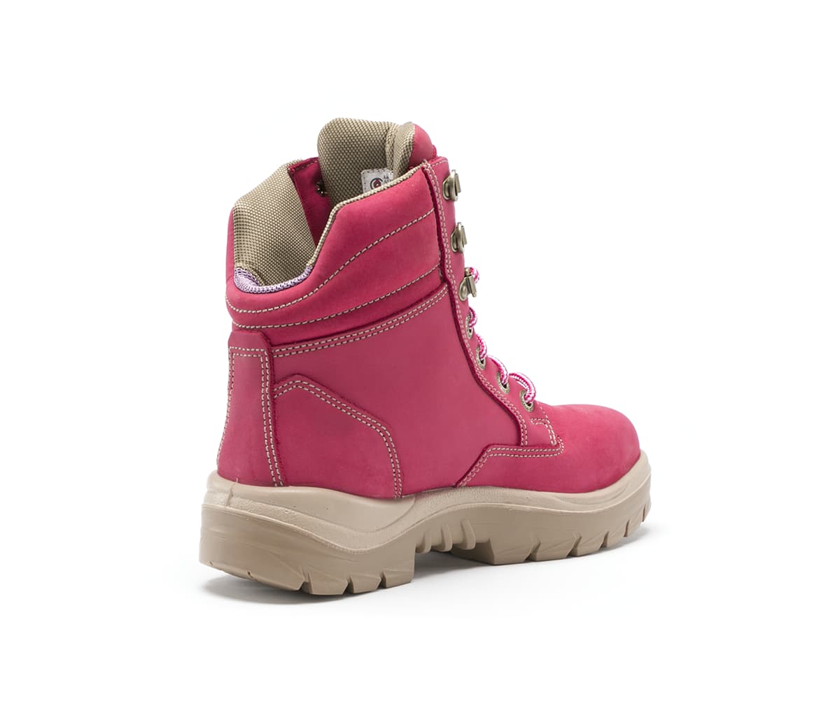 Southern Cross Pink Work & Safety Boots With Steel Toe Cap Steel Blue