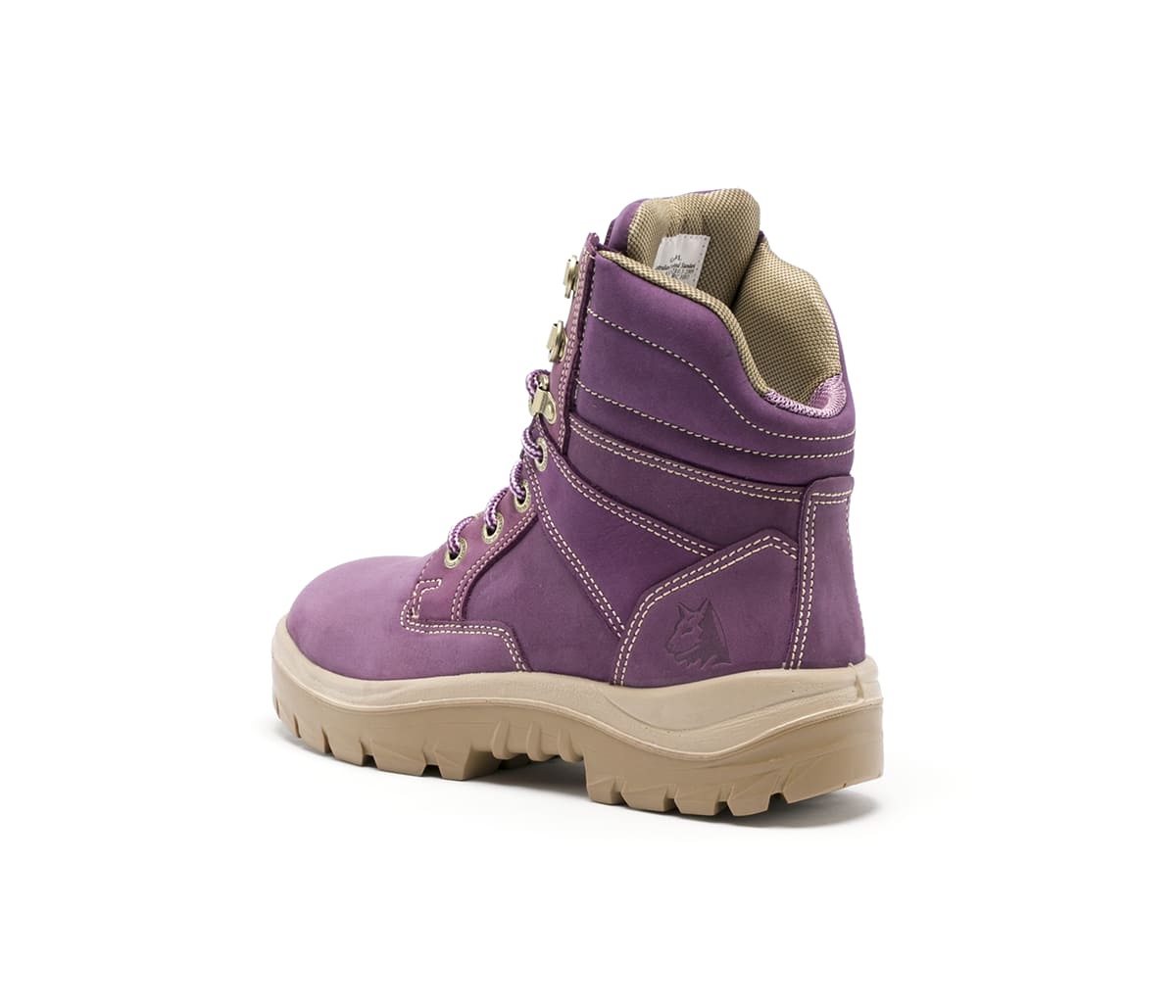 Southern Cross Pink Work & Safety Boots With Steel Toe Cap Steel Blue
