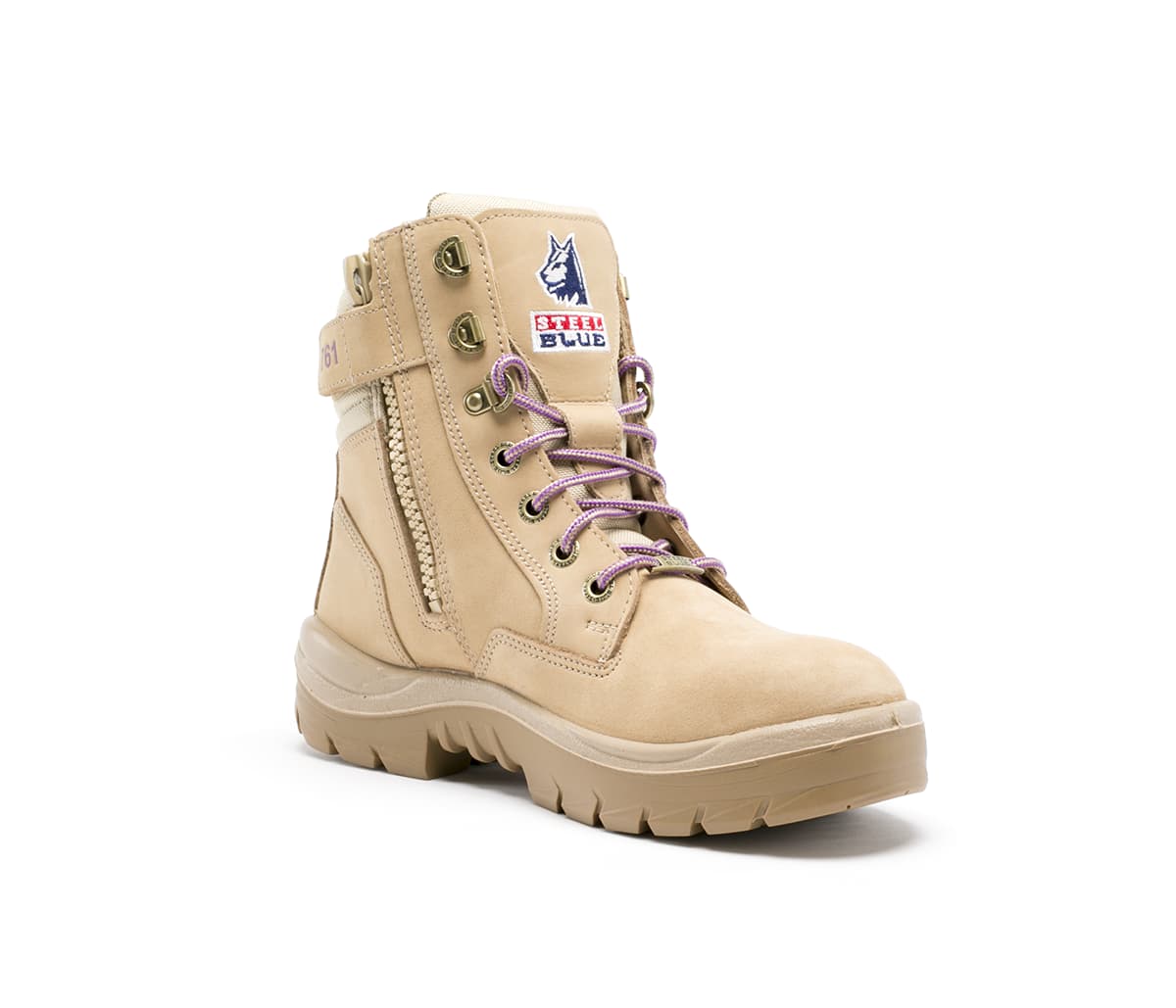 ladies pink steel toe cap boots