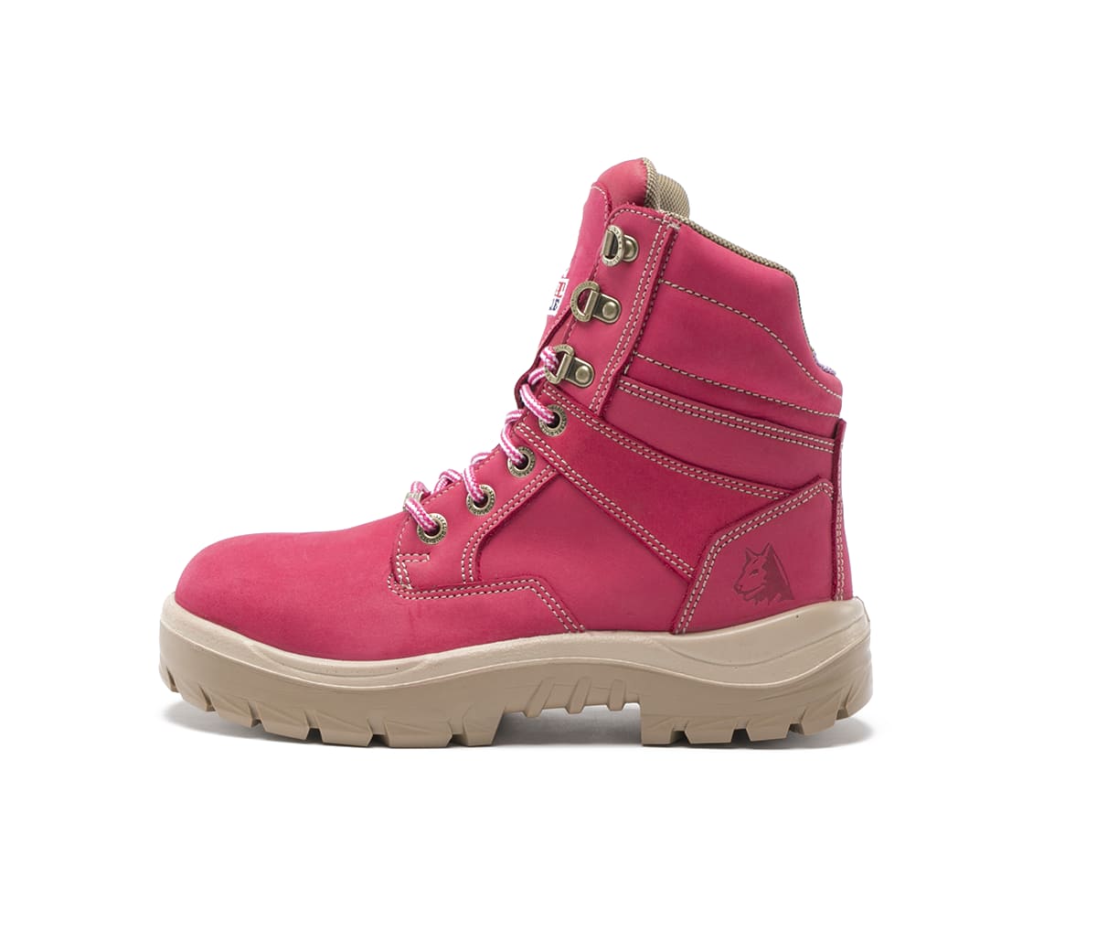 pink tradie boots