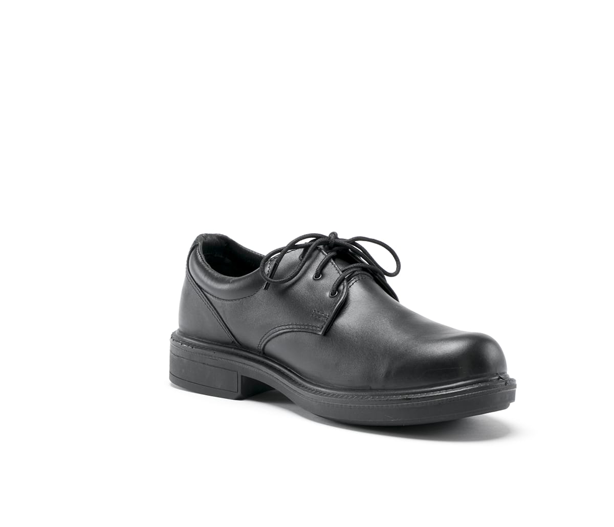 black lace up work shoes