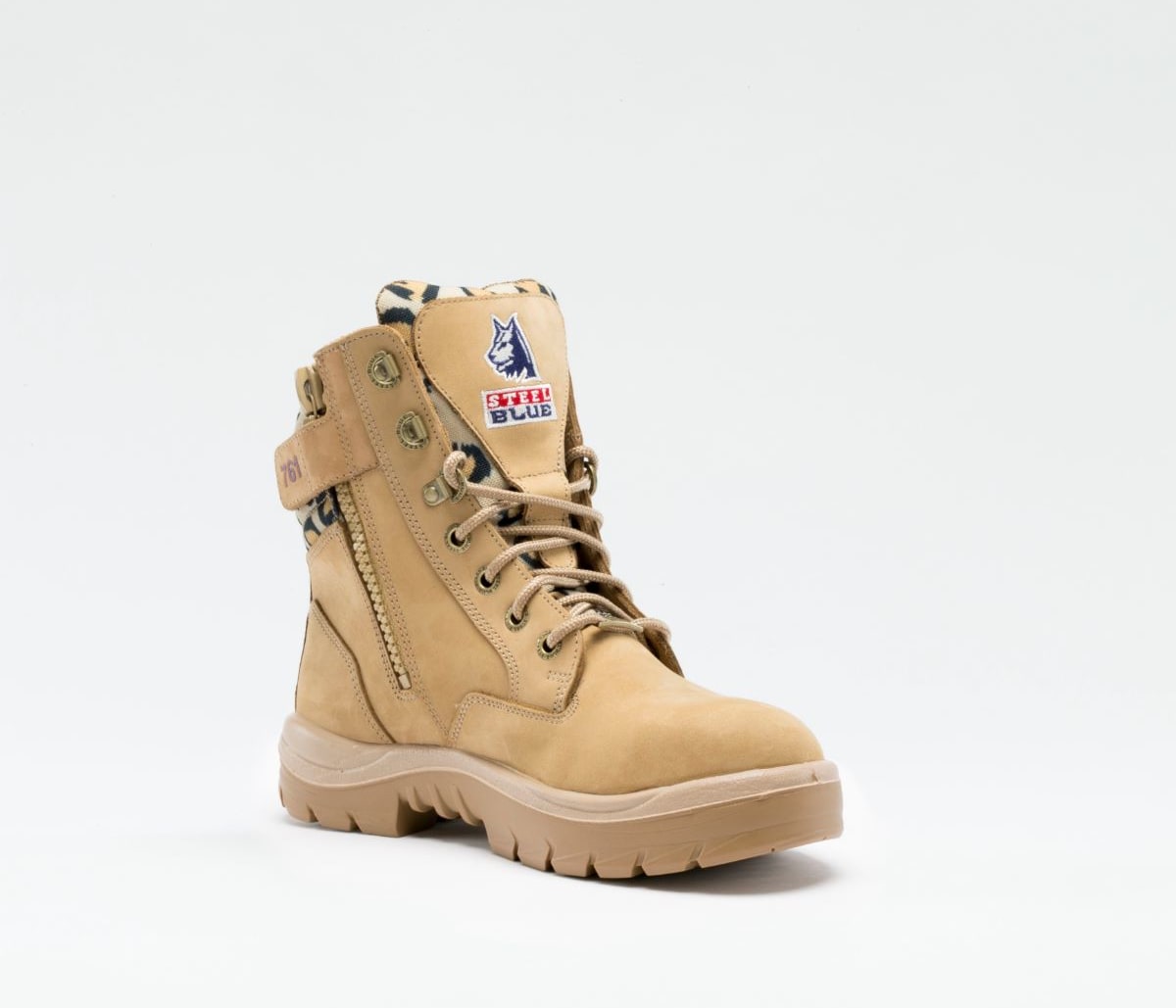 womens zip up work boots