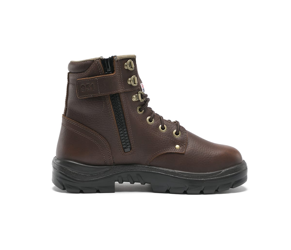 Argyle Zip: Soft Toe - Oak