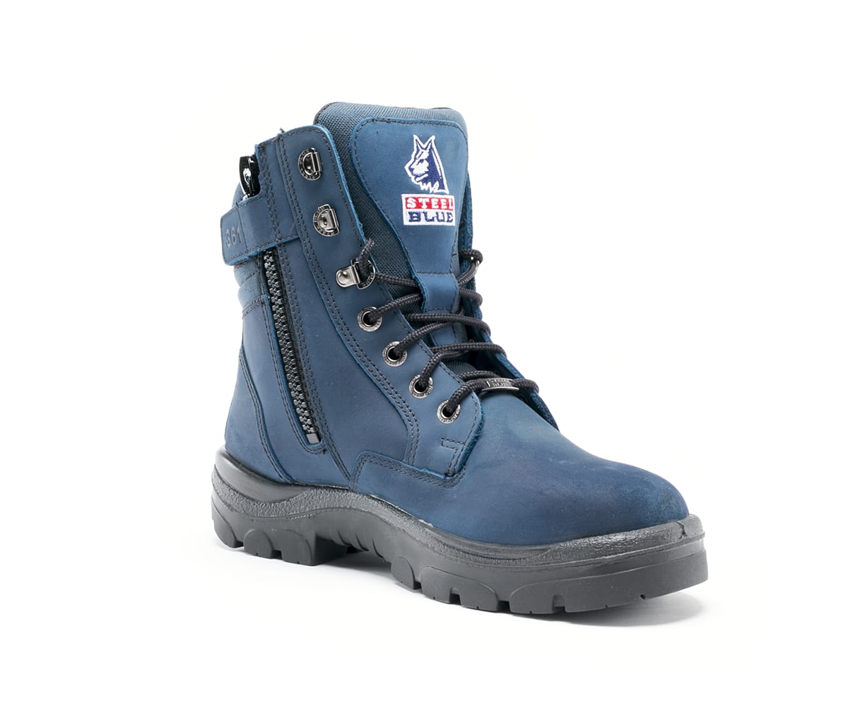 Southern Cross® Zip Blue Work Boot - Blue