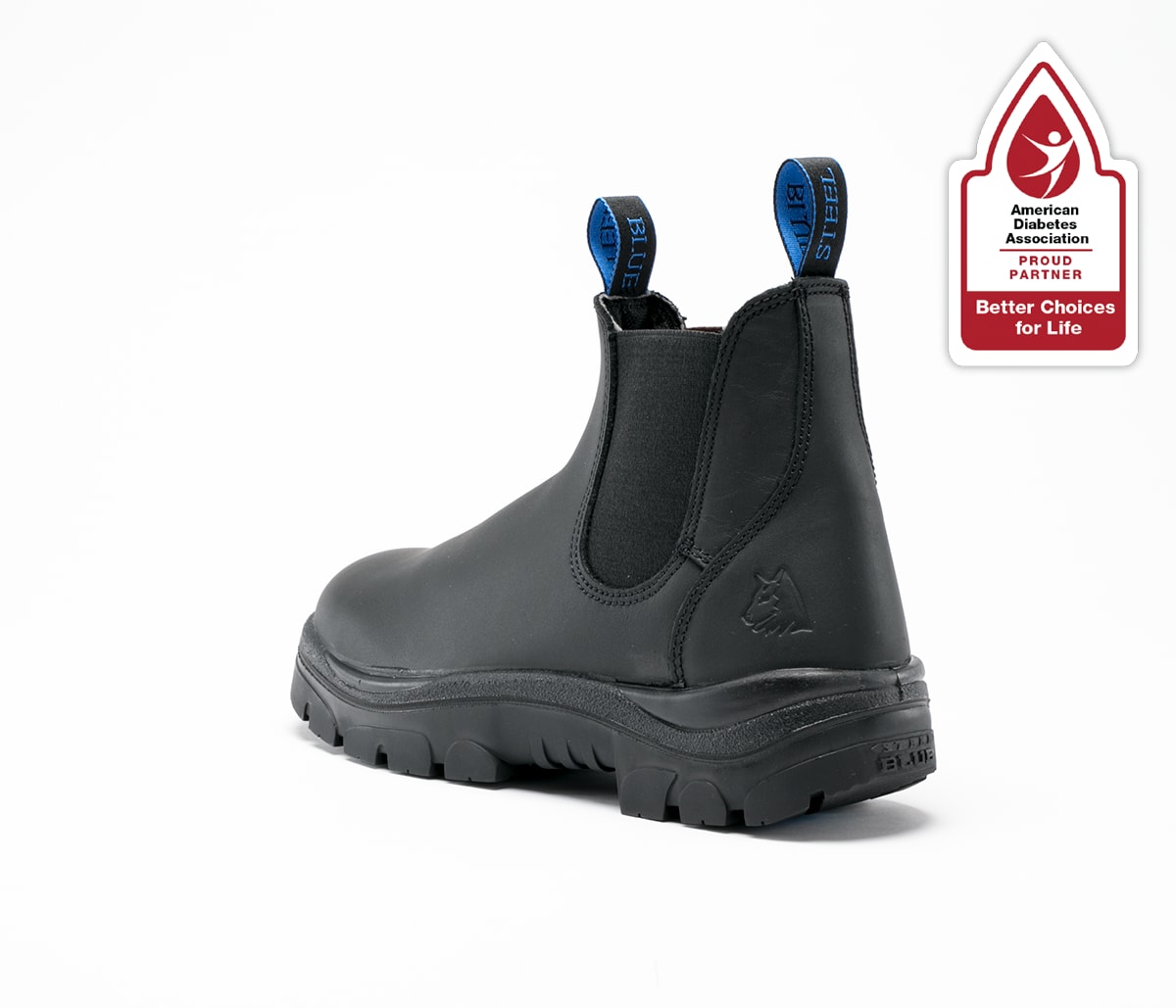 Steel Blue Hobart Elastic Slip On Safety Boot - FireSafe