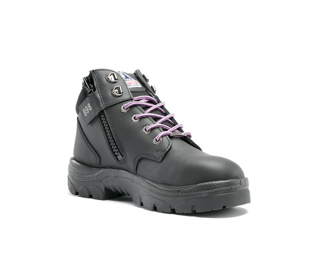 Steel Blue Parkes Zip Ladies TPU Work Boots, Steel Toe