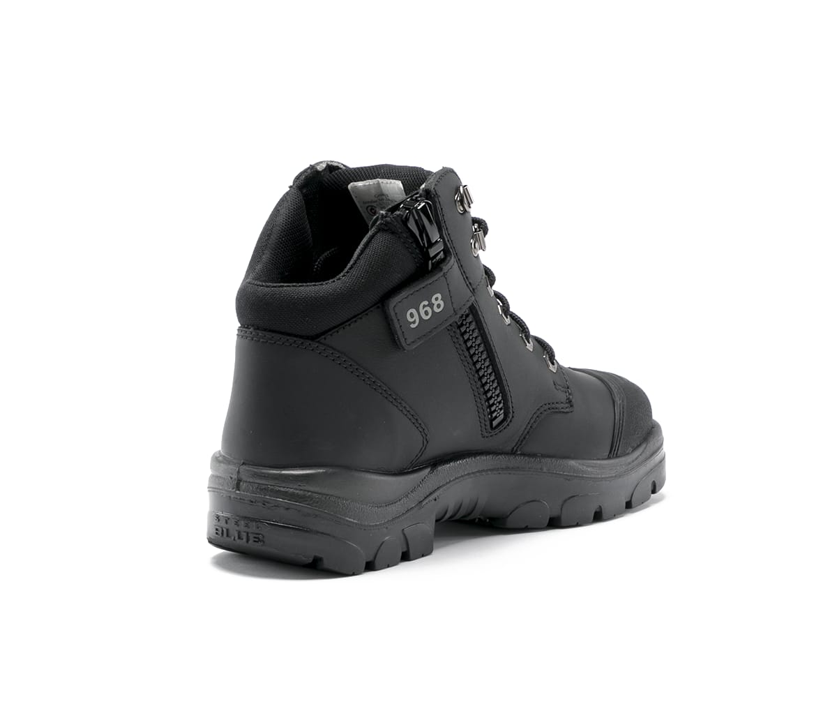 Steel Blue Parkes Zip Men's Steel Toe Work Boots Black in Size 11.5