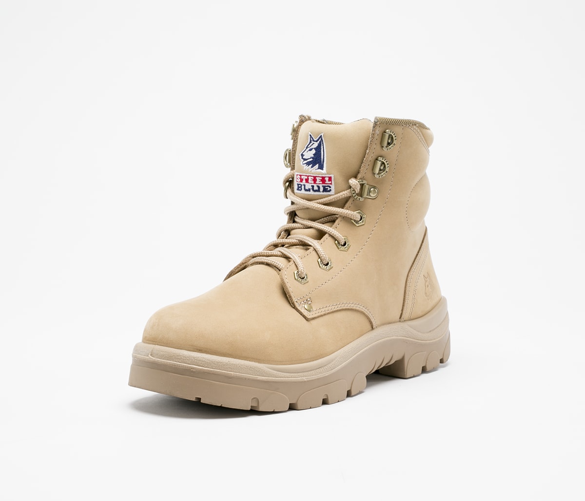 Argyle Zip Men's Work Boots - Steel Blue AE