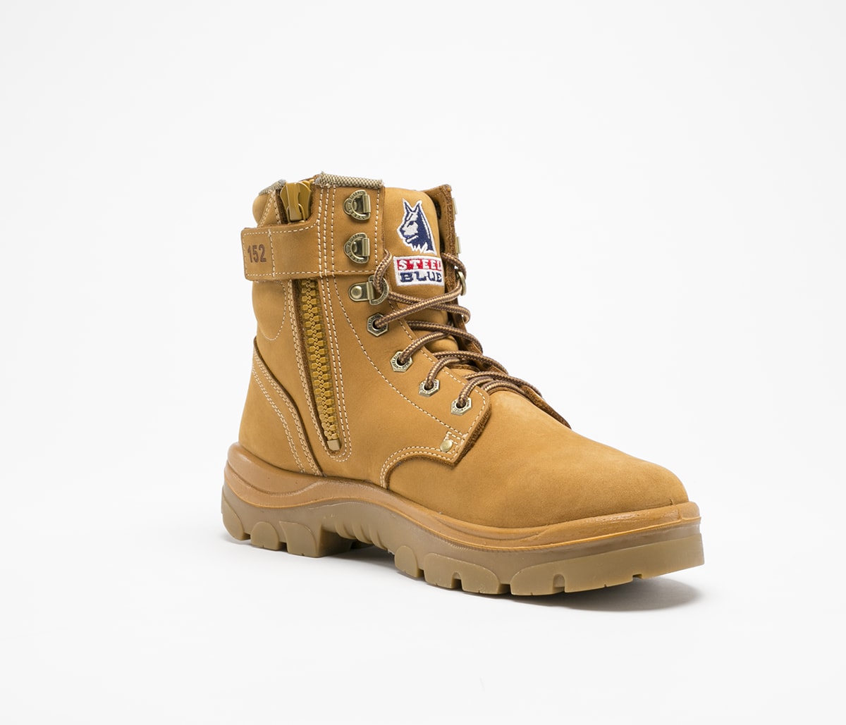 Argyle Zip Men's Work Boots - Steel Blue AE