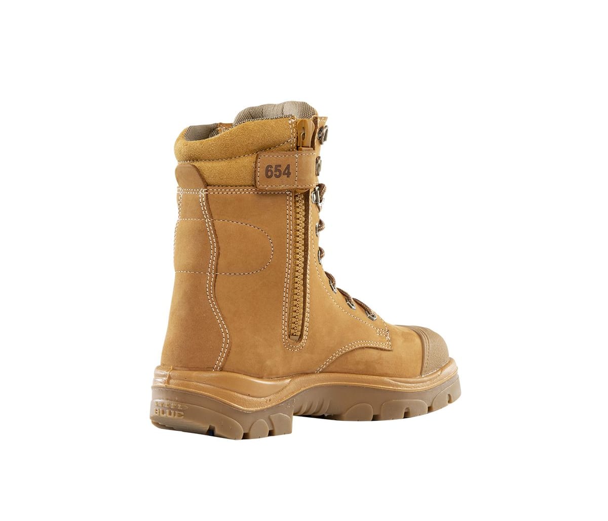 Steel Blue Portland Zip Scuff Safety Boot - Wheat