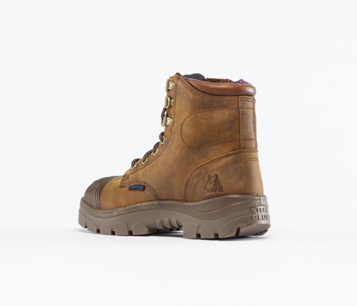 Argyle® Zip Ladies: Scuff Waterproof - Distressed Brown
