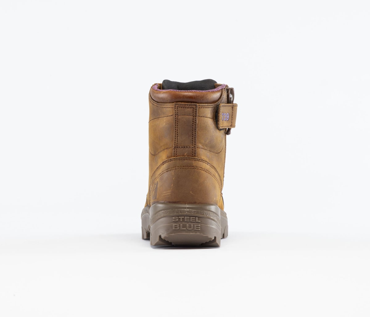 Argyle® Zip Ladies: Scuff Waterproof - Distressed Brown