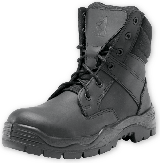Leader Ladies Lace-Up Water Resistant Work Boots | Steel Blue
