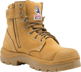 zipped safety boots