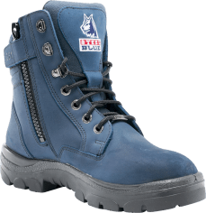 Southern Cross® Zip Blue Work Boot - Blue