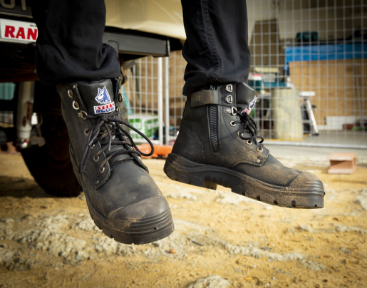 black work boots for men