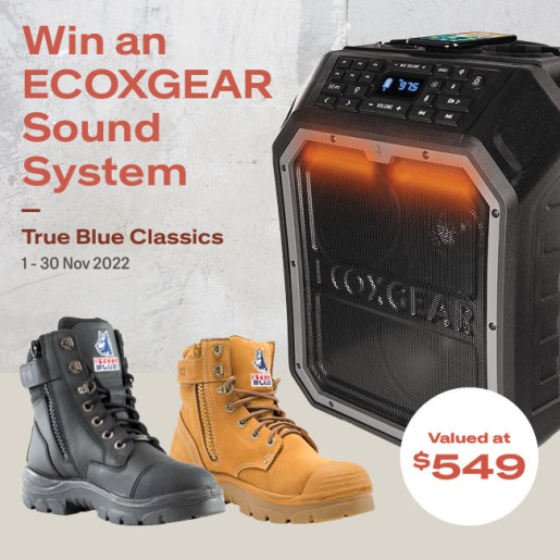 win ecoxgear sound system steel blue