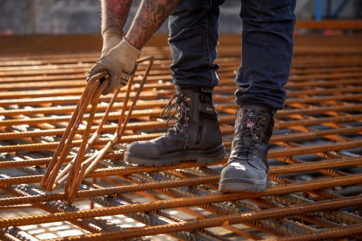 southern cross black work boots