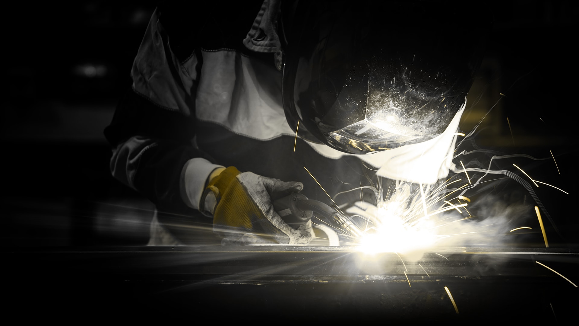 Steel Vintage employee welding