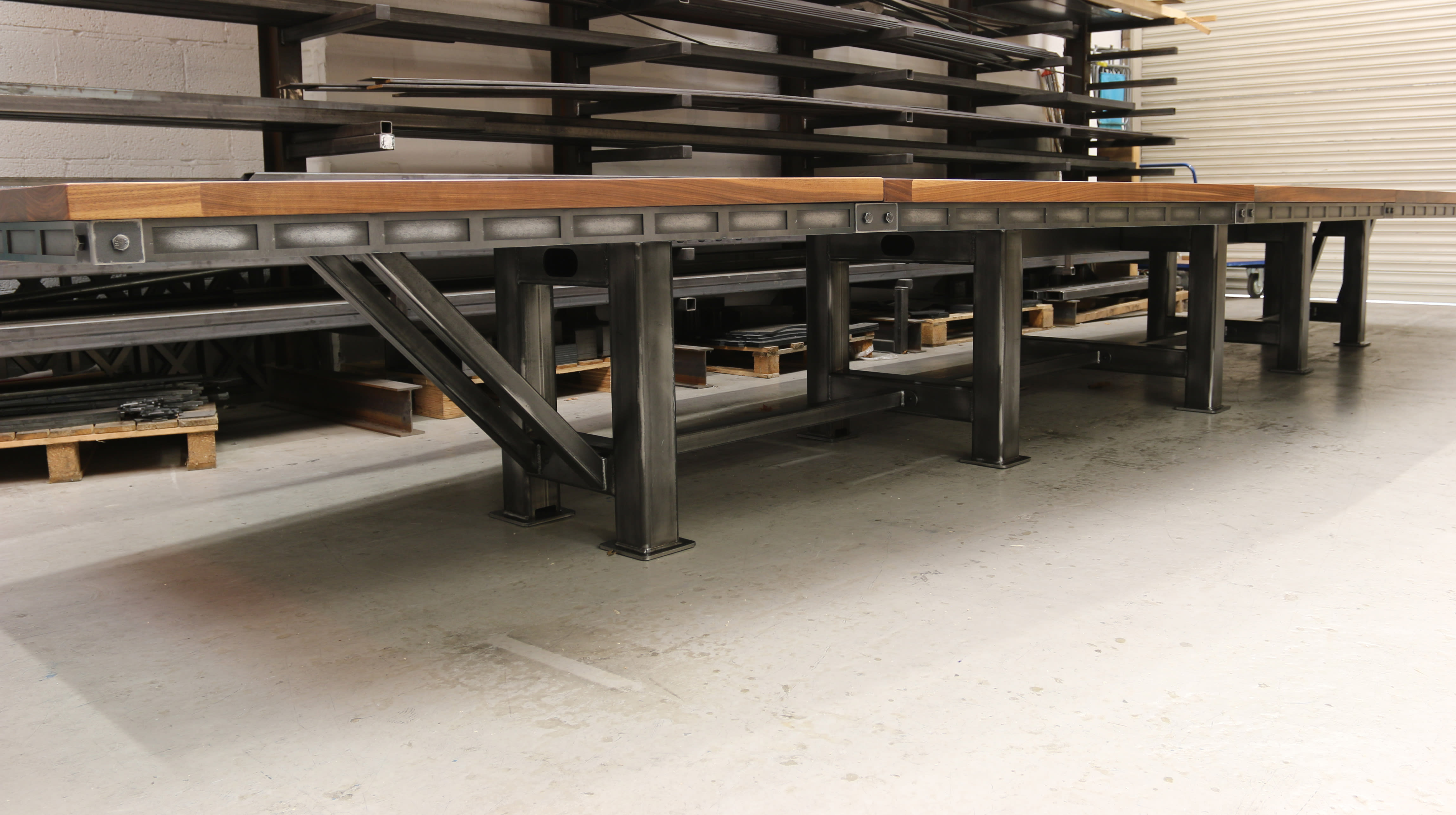Steel Vintage | Case Study - Endemol Shine | Industrial Walnut Boardroom Table