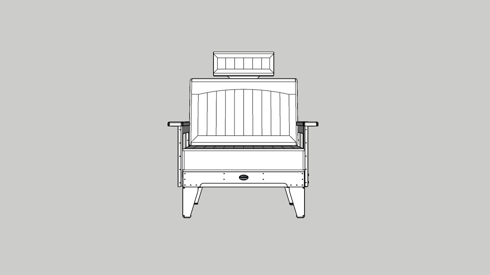 SV BRUNEL SOFA TECHNICAL DRAWING