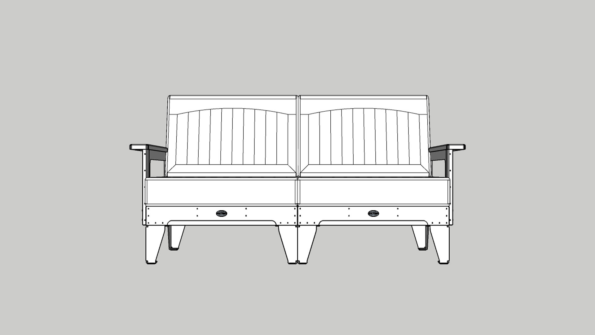 SV BRUNEL SOFA TECHNICAL DRAWING