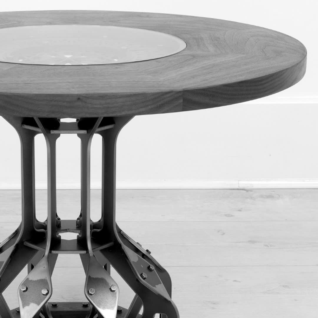SV Steampunk Round Coffee Table
