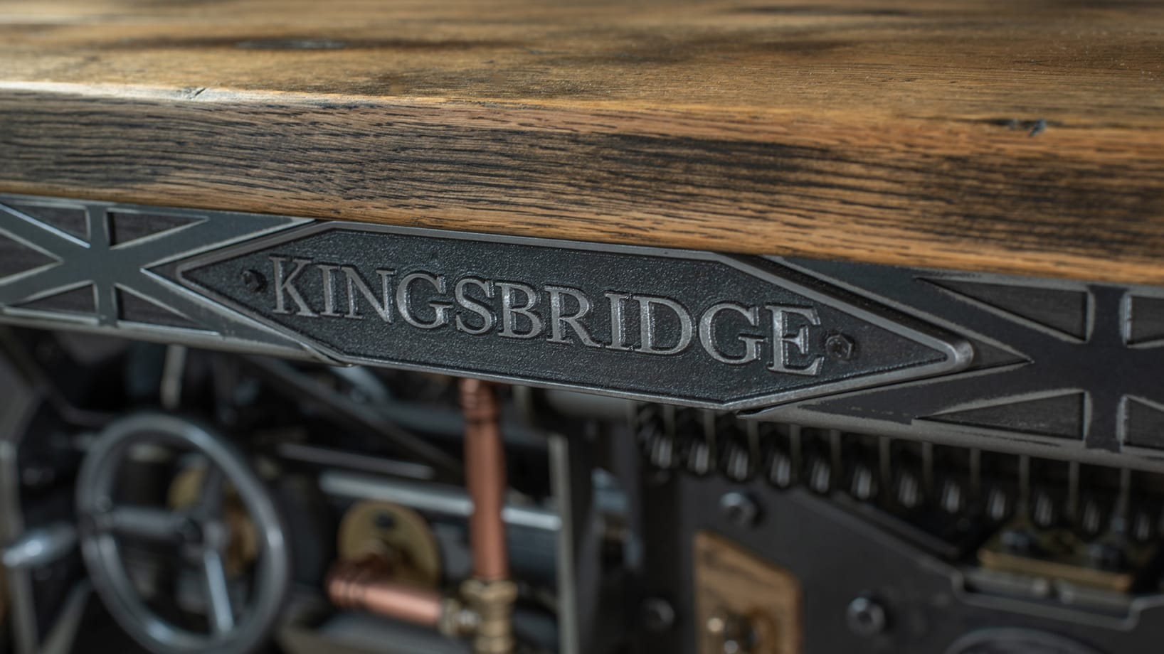 The Kingsbridge Table Bespoke Industrial Table Steel Vintage