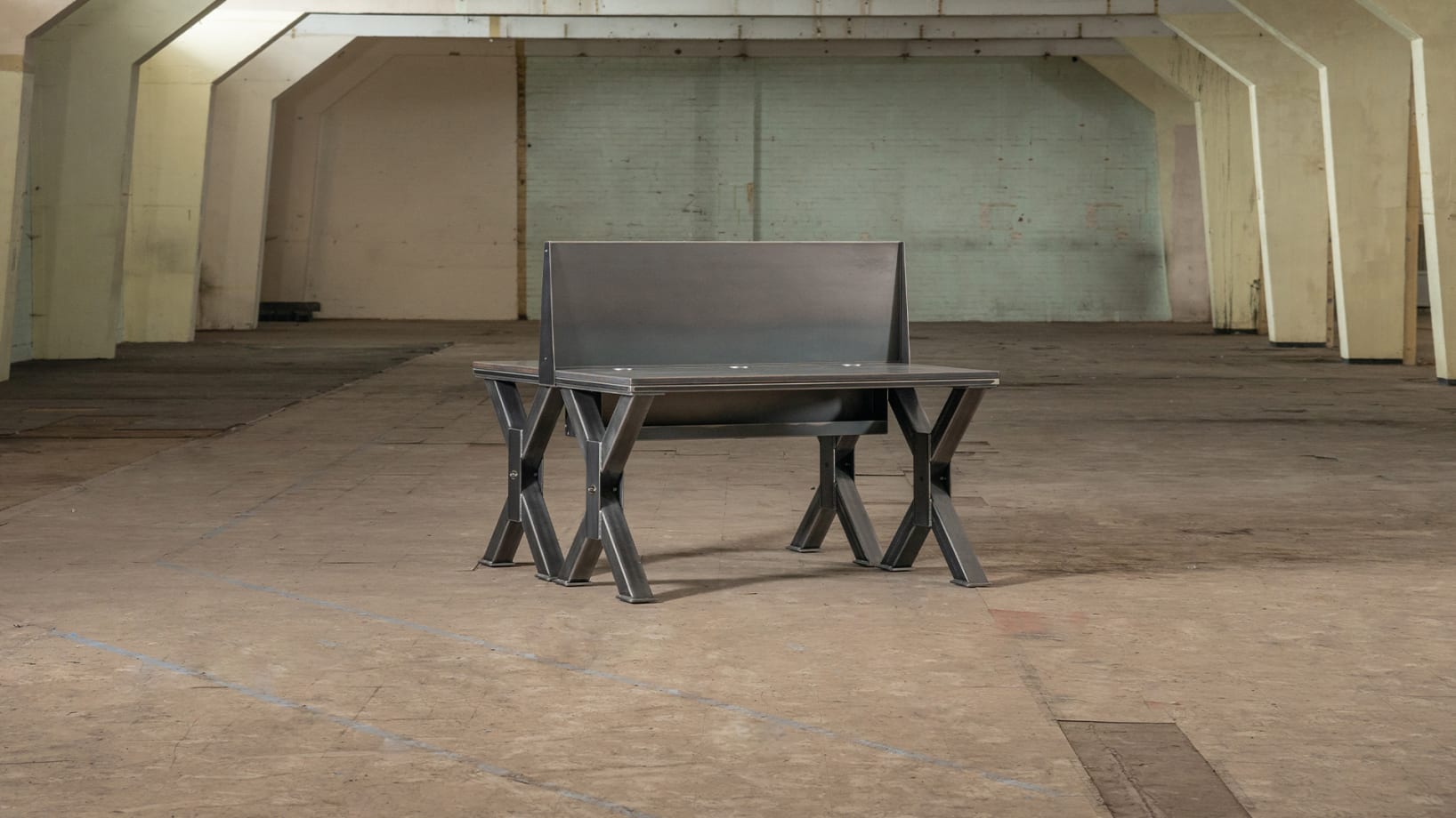 The Grand X Modular Desk Industrial Modular Desks Steel Vintage