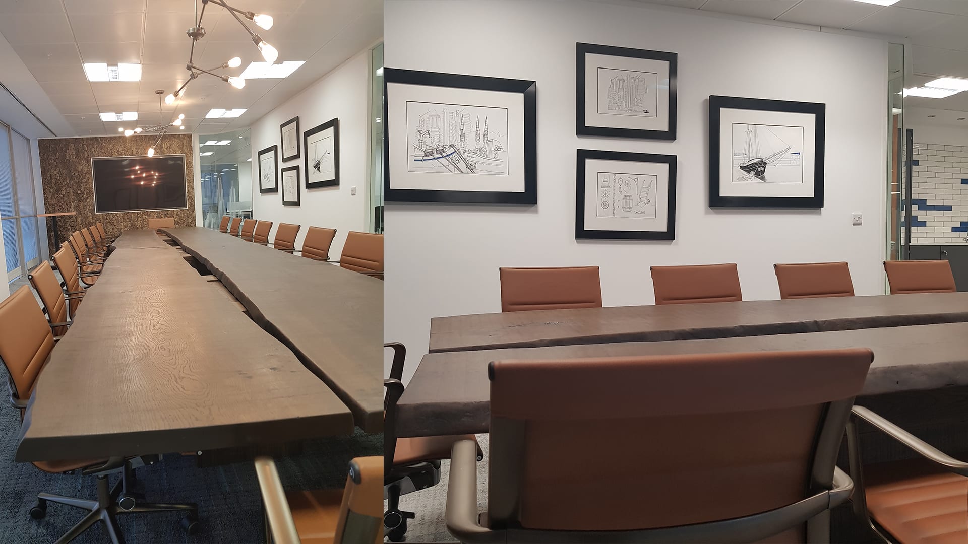 Steel Vintage Testimonial - Bob Grand Oak Table