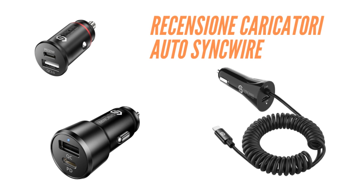 Recensione caricabatterie Syncwire da auto