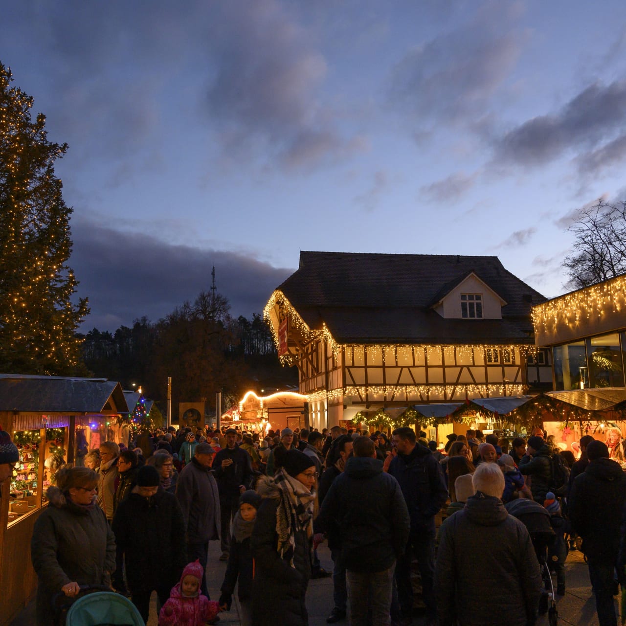 Steiff adventsmarkt besucher