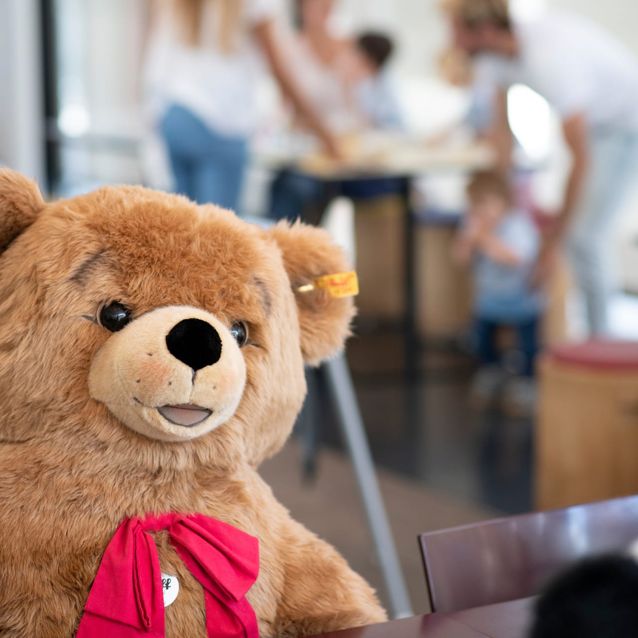 Steiff teddy im bistro knopf