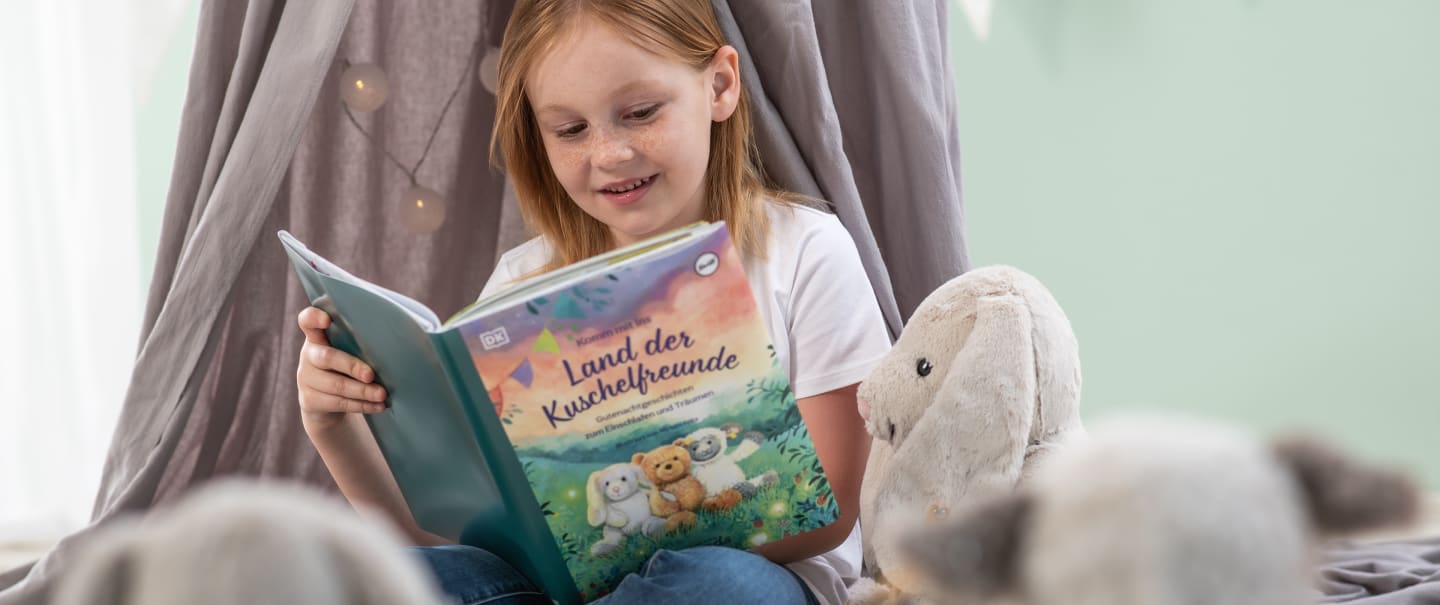 Steiff buch land der kuschelfreunde mit maedchen