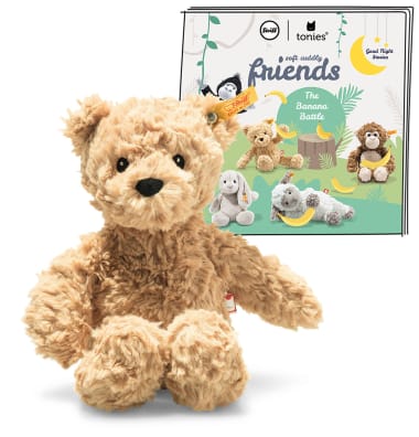 Steiff jimmy bear with audio book cover bananabattle