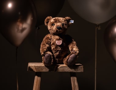 01 steiff teddy pb55 mit ballons