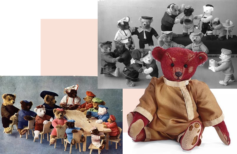 07 collage historische steiff teddiybaeren 1908 1604x1042px