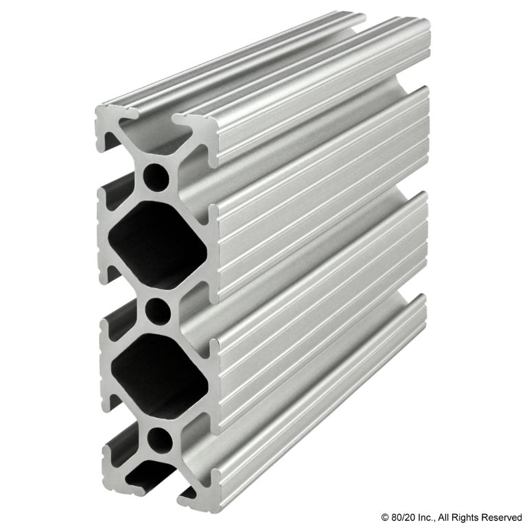 1.00" X 3.00" T-Slotted Profile - Eight Open T-Slots #1030