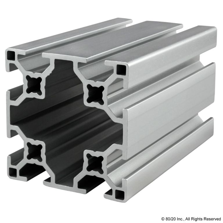 60mm X 60mm T-Slotted Profile - Eight Open T-Slots #30-6060
