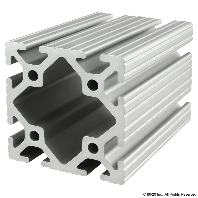 3.00" X 3.00" T-Slotted Profile - Eight Open T-Slots #3030