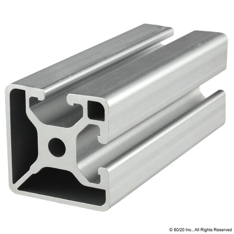 40mm X 40mm T-Slotted Profile - Two Adjacent Open T-Slots #40-4002