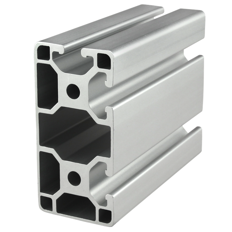 40mm X 80mm Lite T-Slotted Profile - Three Adjacent Open T-Slots #40-4083