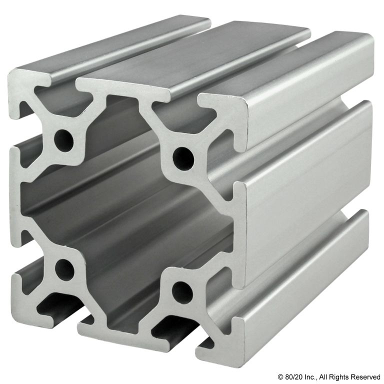 80mm X 80mm T-Slotted Profile - Eight Open T-Slots #40-8080