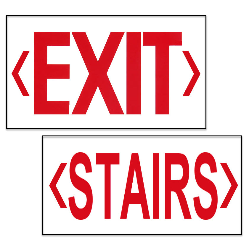 Exit Sign Panels