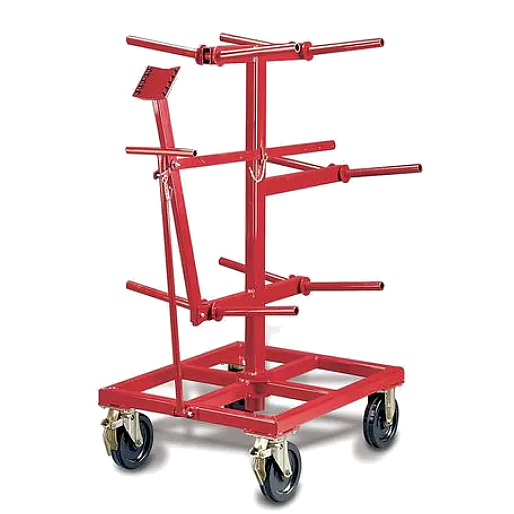 Wire Coil Rack Cable Caddy Red Wire Spool Dispenser Heavy Duty