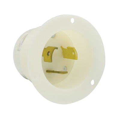Leviton® 2675 3-Phase Non-Grounding Receptacle Locking Flanged Inlet ...