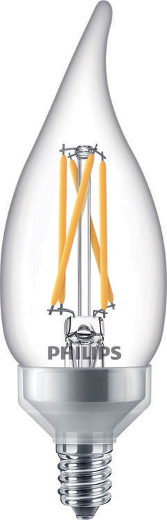fodspor Sindsro sav Philips LED Lamp 2W BA11 2700-2200K E12 180lm Dim 120V 549246 (Replaces 25W  Conventional) | Steiner Electric Company